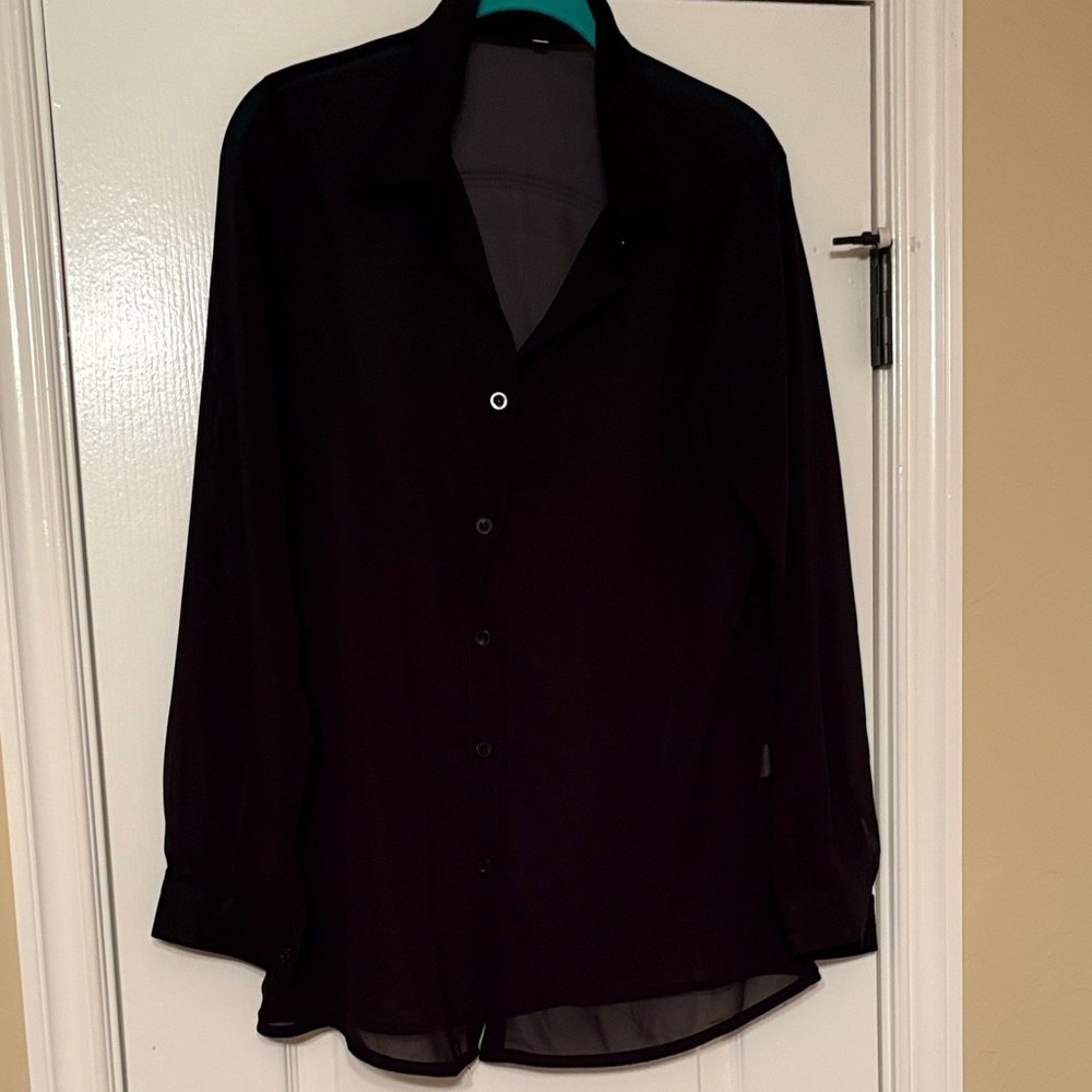 Classic Black Women’s Sheer Shirt